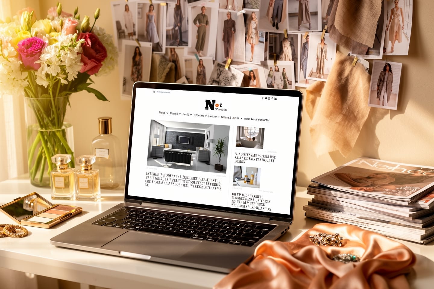 Aperçu du site Not Magazine